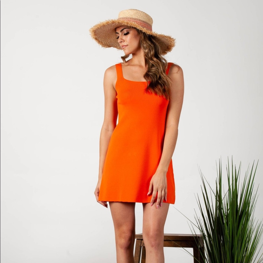 NWT orange knit dress